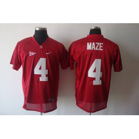 Crimson Tide #4 Marquis Maze Red Stitched NCAA Jersey