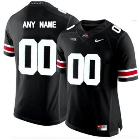 Men's Ohio State Buckeyes ACTIVE PLAYER Custom Black Stitched Jersey