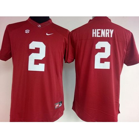 Crimson Tide #2 Derrick Henry Red Women's Stitched NCAA Jersey