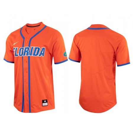 Men's Florida Gators Blank Orange Stitched Baseball Jersey