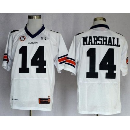 Tigers #14 Nick Marshall White Stitched NCAA Jersey