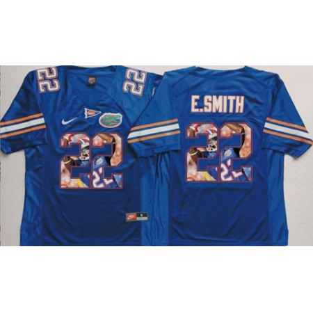 Gators #22 Emmitt Smith Blue Player Fashion Stitched NCAA Jersey
