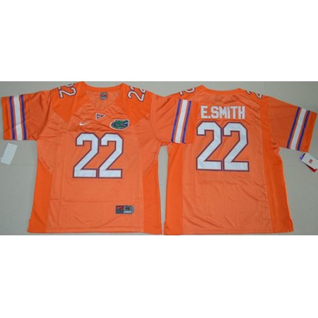 Gators #22 Emmitt Smith Orange Stitched NCAA Jersey