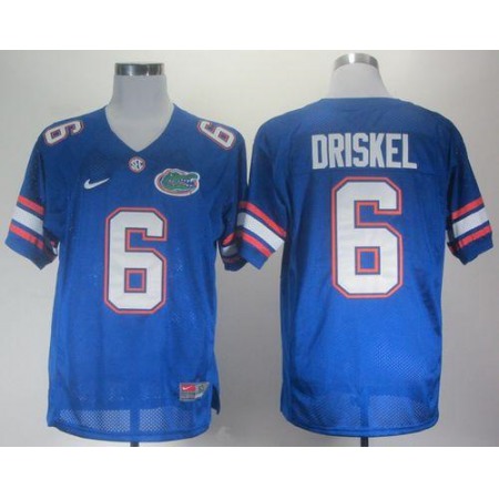 Gators #6 Jeff Driskel Blue Stitched NCAA Jersey