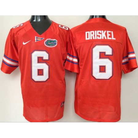 Gators #6 Jeff Driskel Orange Stitched NCAA Jersey