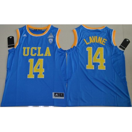 Bruins #14 Zach LaVine Blue Basketball Stitched NCAA Jersey