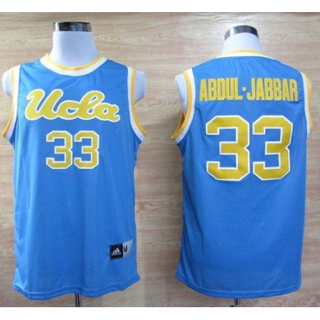 Bruins #33 Kareem Abdul-Jabbar Blue Basketball Stitched NCAA Jersey