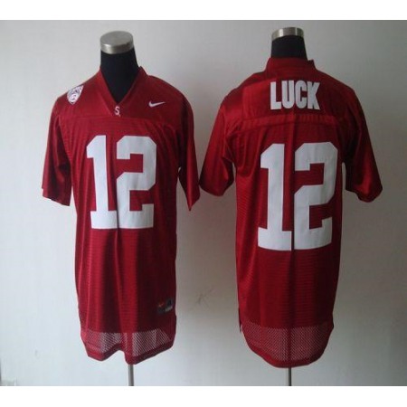 Cardinal #12 Andrew Luck Red Stitched Youth NCAA Jersey