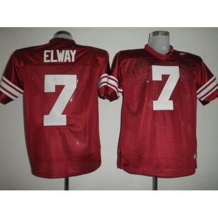 Cardinal #7 John Elway Red Stitched NCAA Jersey