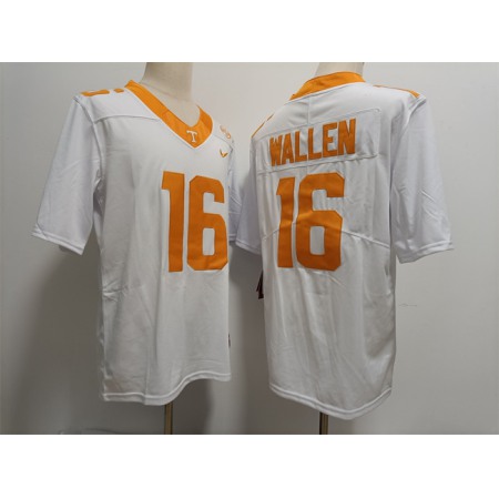 Men's Tennessee Volunteers #16 Morgan Wallen White Stitched Jersey