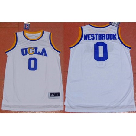 Bruins #0 Russell Westbrook White Basketball Stitched NCAA Jersey