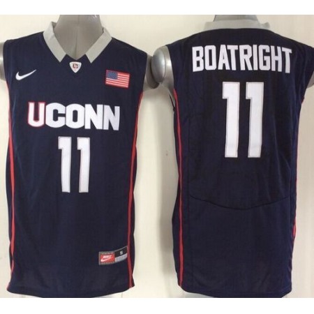 Huskies #11 Ryan Boatright Navy Blue Basketball Stitched NCAA Jersey