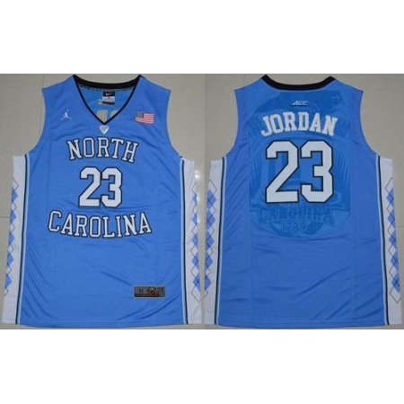 North Carolina #23 Michael Jordan Blue Stitched NCAA Jersey