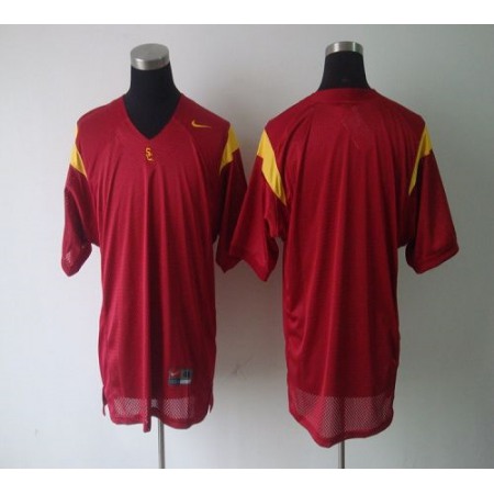 Trojans Blank Red Stitched NCAA Jersey