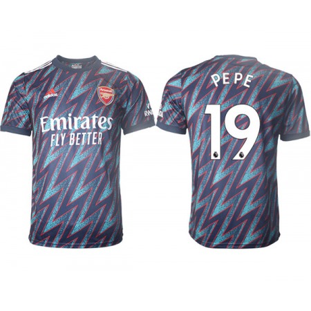 Arsenal F.C #19 Nicolas Pepe Away Soccer Jersey