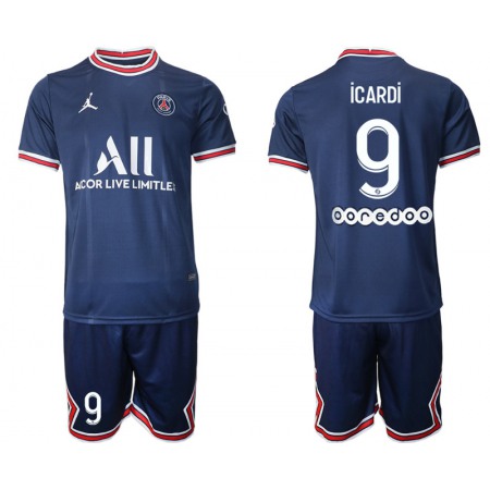 Men's Paris Saint-Germain #9 Icardi 2021/22 Blue Soccer Jersey