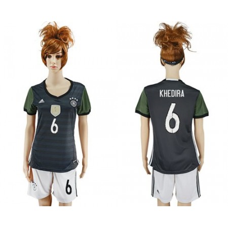 Women's Germany #6 Khedira Away Soccer Country Jersey