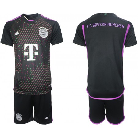 Men's Bayern Munich Custom 2023/24 Black Home Soccer Jersey Suit