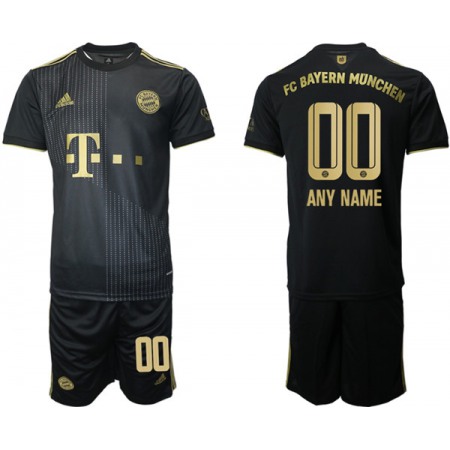Men's FC Bayern Munchen Custom Black Away Soccer Jersey Suit
