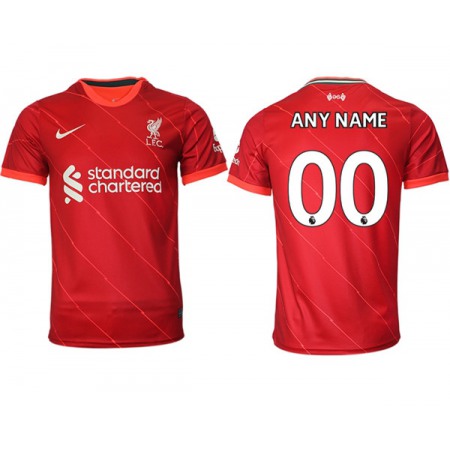 Men's Liverpool Custom Red 2021/22 Home Jersey