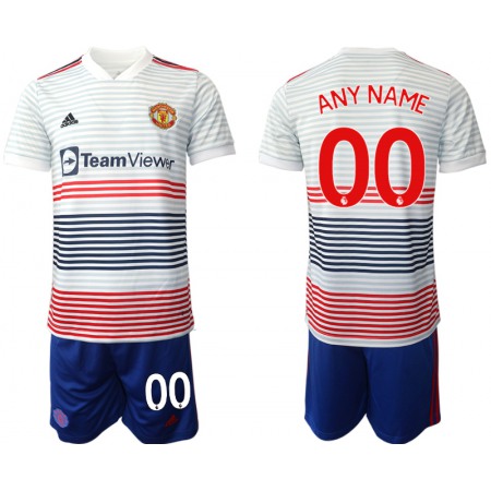 Men's Manchester United Custom 22/23 White Away Soccer Jersey Suit