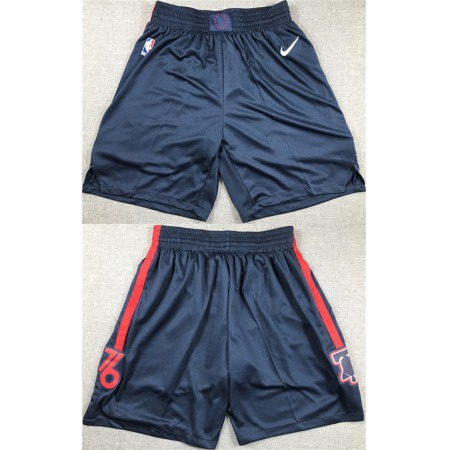 Men's Philadelphia 76ers Navy Shorts (Run Small)