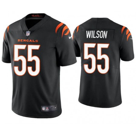 Youth Cincinnati Bengals #55 Logan Wilson Black Vapor Untouchable Limited Stitched Jersey