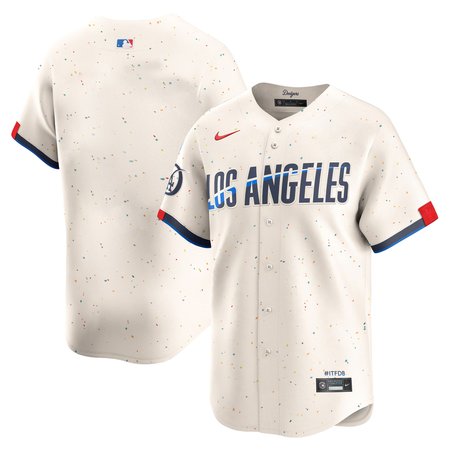 Men's Los Angeles Dodgers Nike Cream 2024 City Connect Limited Jersey