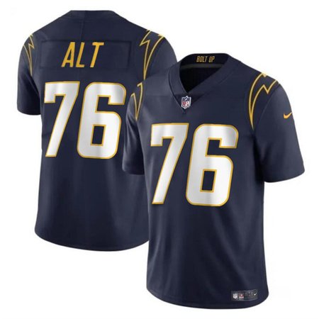 Men's Los Angeles Chargers #76 Joe Alt Navy 2024 Draft Vapor Limited Stitched Football Jersey