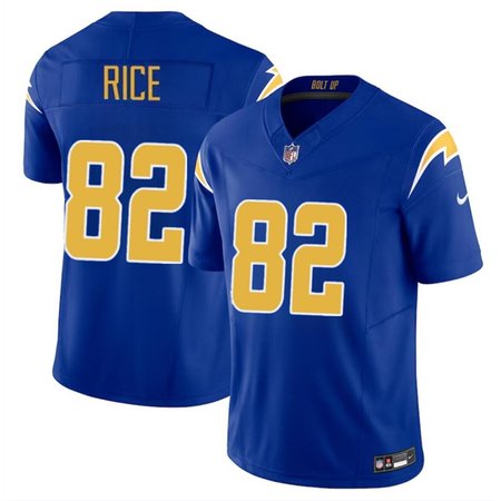 Youth Los Angeles Chargers #82 Brenden Rice Royal 2024 Draft F.U.S.E Vapor Limited Stitched Football Jersey