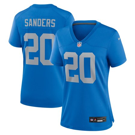 Women's Detroit Lions Barry Sanders Nike Blue Alternate Game Jersey