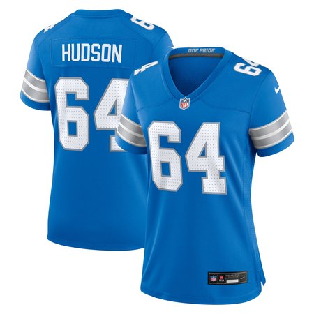 Women's Detroit Lions Bryan Hudson Nike Blue Game Jersey