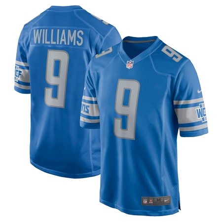 Men's Detroit Lions Jameson Williams Nike Blue Player Game Jersey