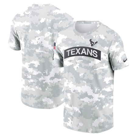 Men's Houston Texans Nike Arctic Camo 2024 Salute To Service Performance T-Shirt