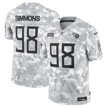 Men's Tennessee Titans Jeffery Simmons Nike Arctic Camo 2024 Salute to Service Limited Jersey