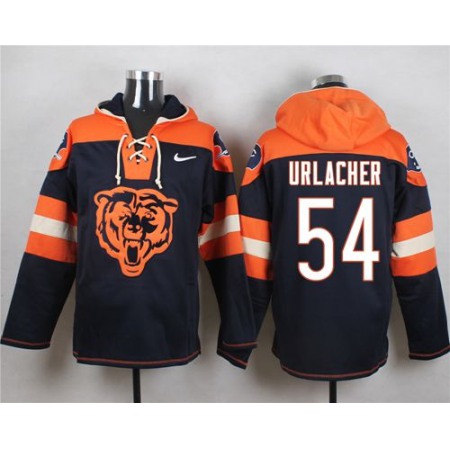 Nike Bears #54 Brian Urlacher Navy Blue Player Pullover NFL Hoodie