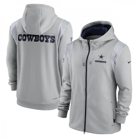 Men's Dallas Cowboys Grey zipper Hoodie