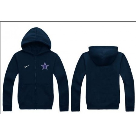 Nike Dallas Cowboys Authentic Logo Hoodie Navy Blue