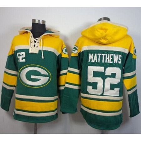 Nike Packers #52 Clay Matthews Green Sawyer Hoodie Sweatshirt NFL Hoodie