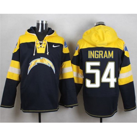 Nike Chargers #54 Melvin Ingram Navy Blue Player Pullover NFL Hoodie