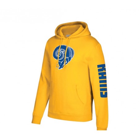 Men's Los Angeles Rams Yellow Pullover Hoodie