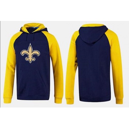 New Orleans Saints Logo Pullover Hoodie Dark Blue & Yellow