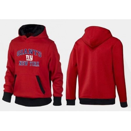 New York Giants Heart & Soul Pullover Hoodie Red & Black