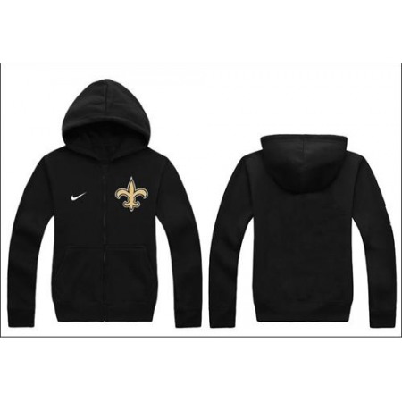 Nike New Orleans Saints Authentic Logo Hoodie Black