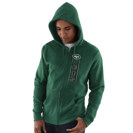 Men's New York Jets Green Hook and Ladder Full-Zip NFL Hoodie