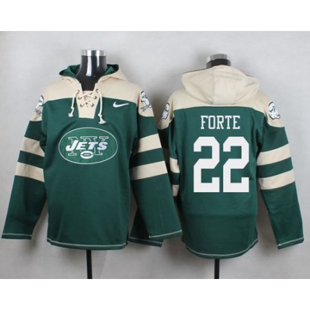 Nike Jets #22 Matt Forte Green Player Pullover NFL Hoodie