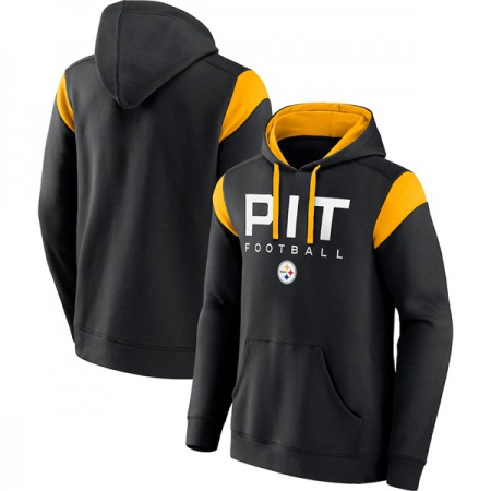 Men's Pittsburgh Steelers Black Call The Shot Pullover Hoodie