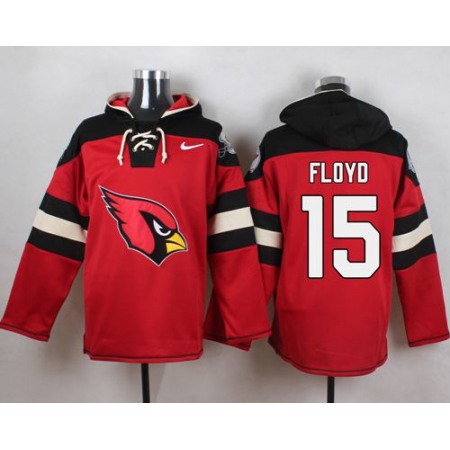 Nike Cardinals #15 Michael Floyd Red Player Pullover NFL Hoodie