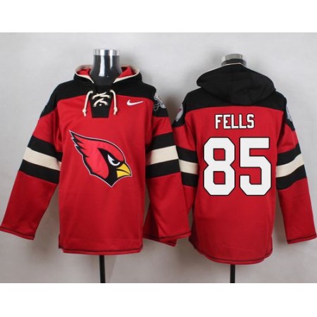 Nike Cardinals #85 Darren Fells Red Player Pullover NFL Hoodie