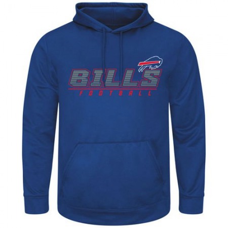 Buffalo Bills Majestic Punt Return Pullover Hoodie Royal